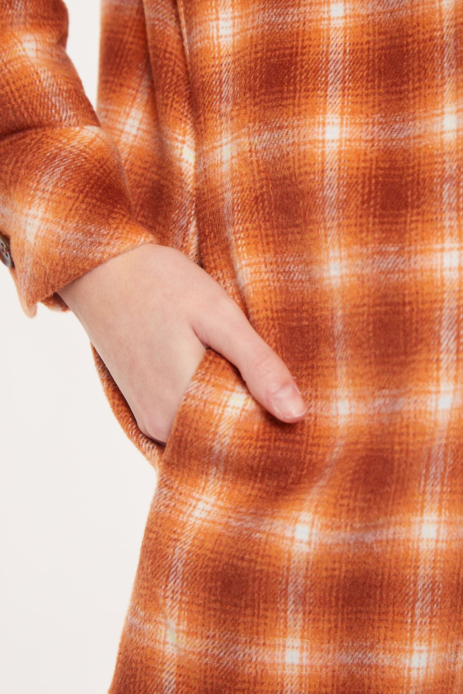 Louche Meriam Check Shacket Rust