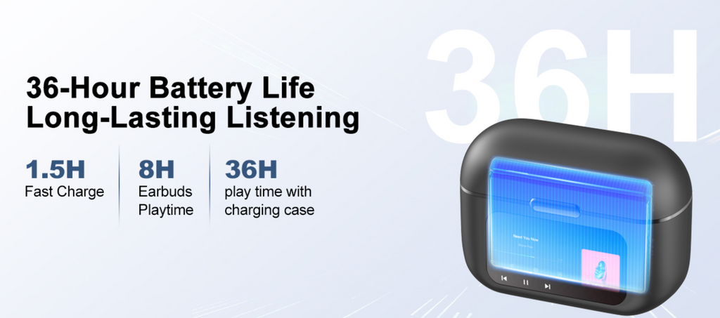 LOBKIN S18 Open Ear Wireless Earbuds | 4GB Memory Bone Conduction