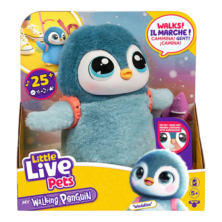 Little Live Pets Waddles My Walking Penguin - Interactive Toy with 25+ Sounds