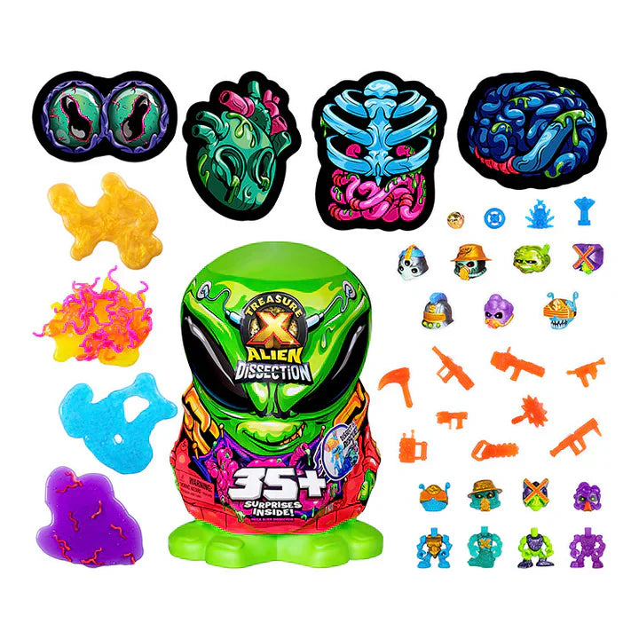 Treasure X Mega Alien Dissection Kit - 12 Inch Toy with 35+ Surprises