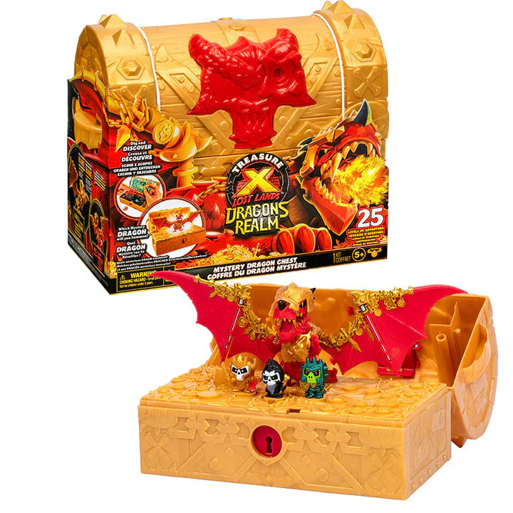 Treasure X Lost Lands Dragon's Realm Mystery Chest – 25 Level Playset
