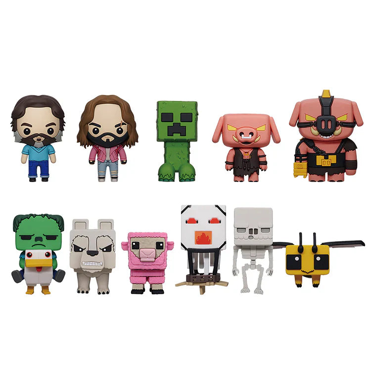Minecraft Movie 3D Foam Collectible Keychains by Snaps – Blind Bag