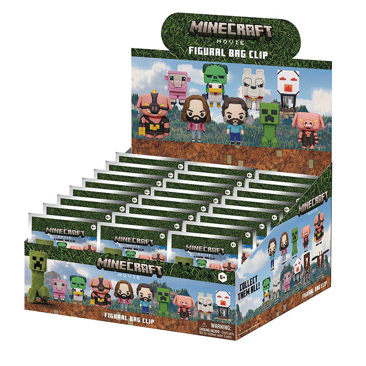 Minecraft Movie 3D Foam Collectible Keychains by Snaps – Blind Bag