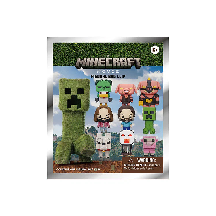 Minecraft Movie 3D Foam Collectible Keychains by Snaps – Blind Bag