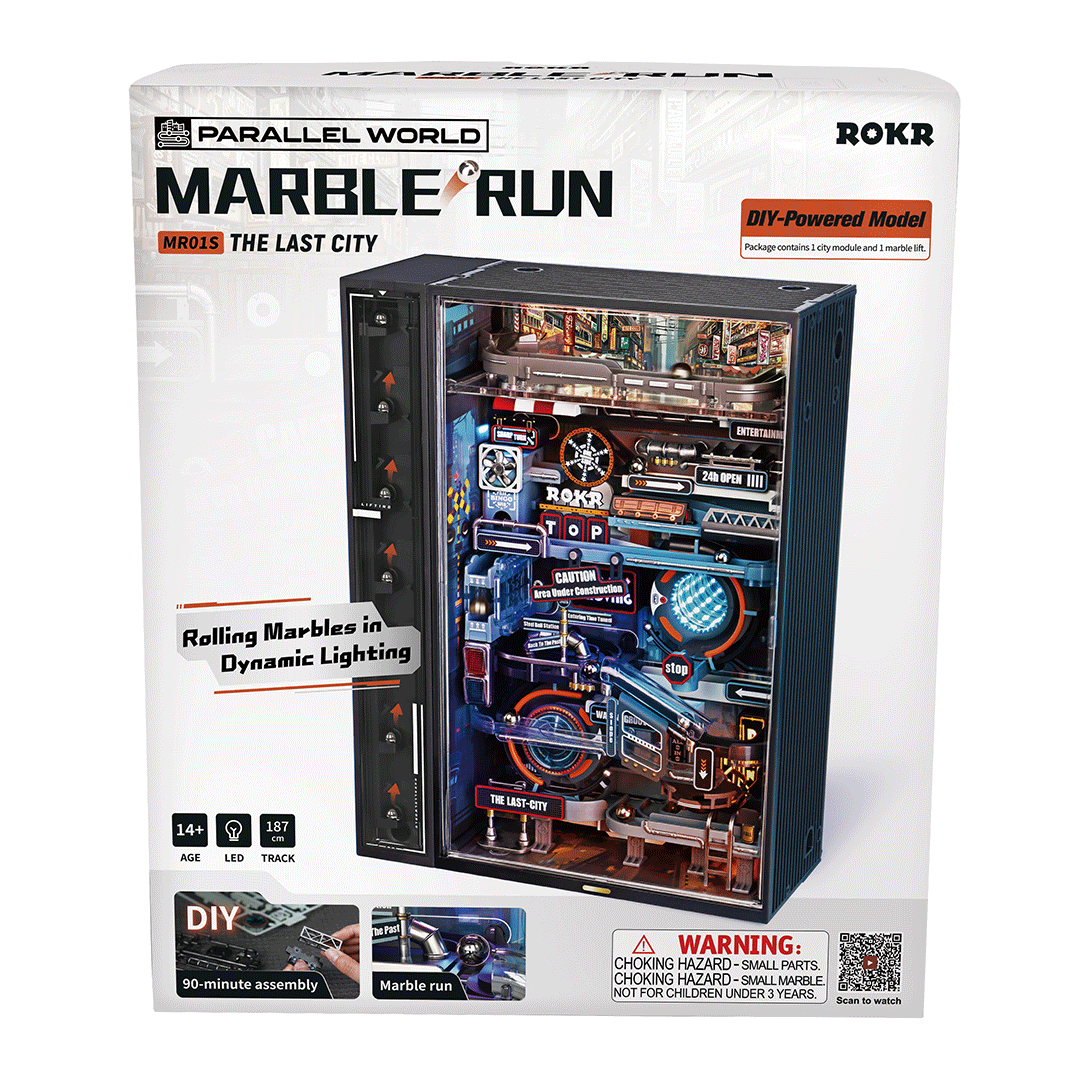 Snaps The Last City Cyberpunk Marble Run DIY Miniature Building Kit