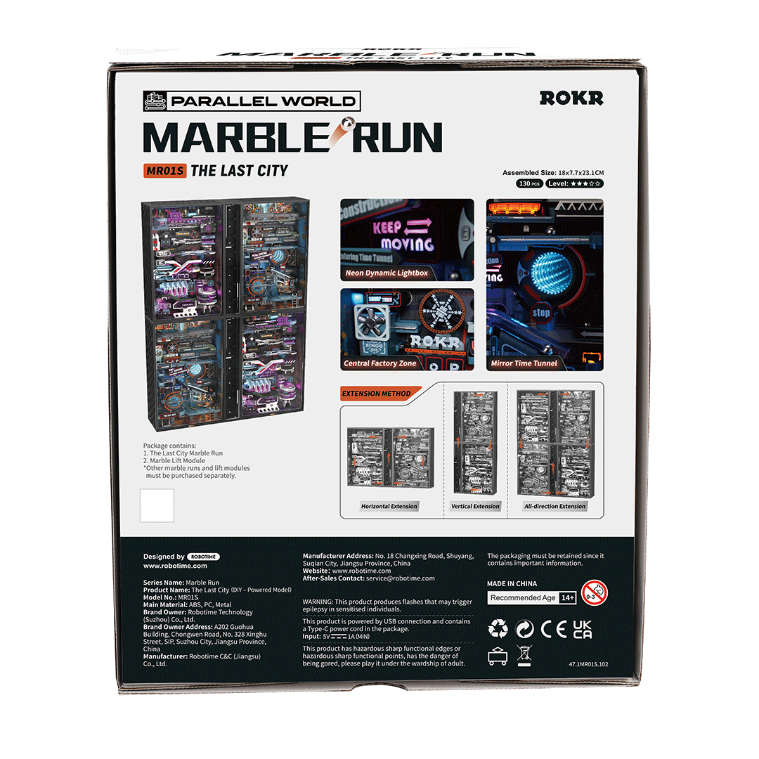 Snaps The Last City Cyberpunk Marble Run DIY Miniature Building Kit