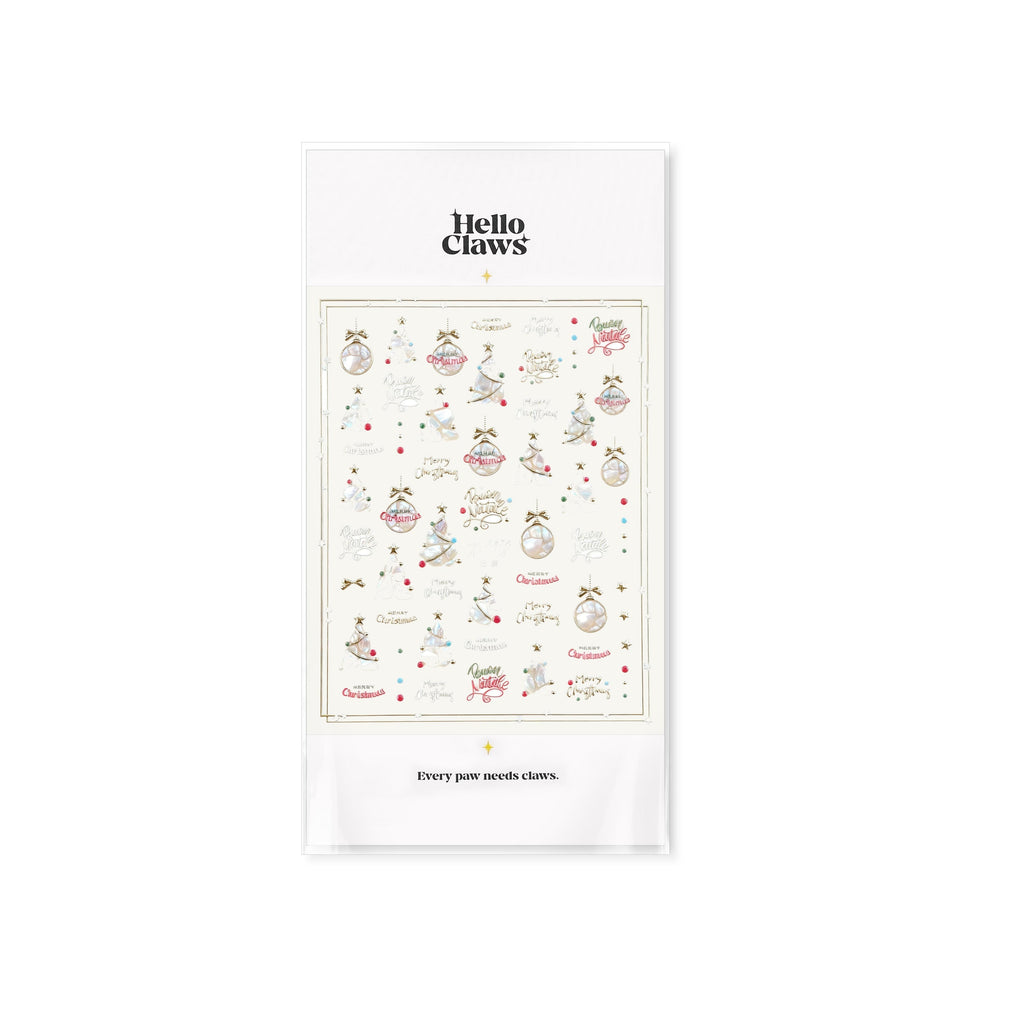 LuLuFun Studio Shell Christmas Tree Nail Deco Stickers - 1 Sheet