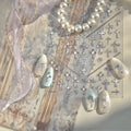 LuLuFun Studio Shell Cross Nail Art Stickers - Ultra-Thin DIY Decals
