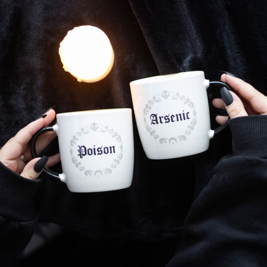Kate's Clothing Poison and Arsenic Gothic Couples Mug Set - 350ml