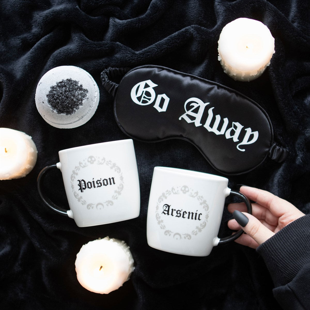 Kate's Clothing Poison and Arsenic Gothic Couples Mug Set - 350ml