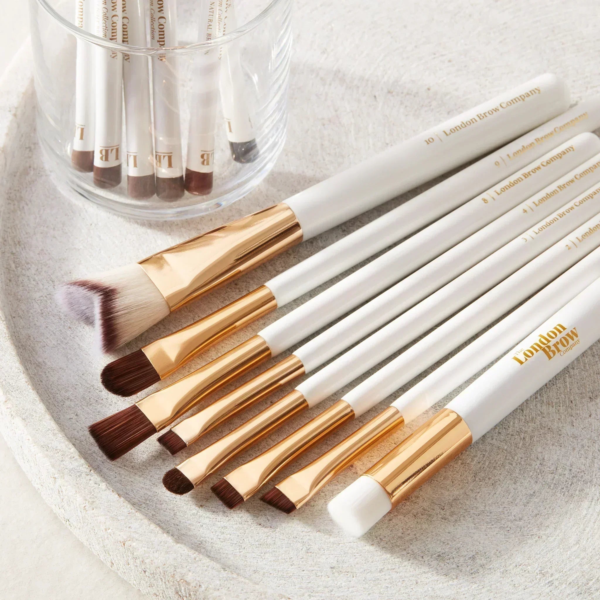 The London Brow Company Sharp Angled Precision Brow Brush #1 | Vegan
