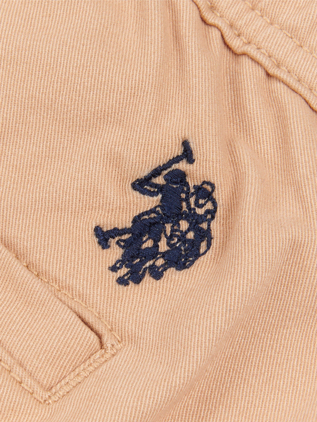 Mens Drawstring Waist Casual Trousers in Tan