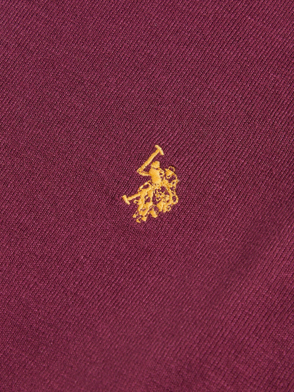 Mens Cotton Crewneck in Grape Wine