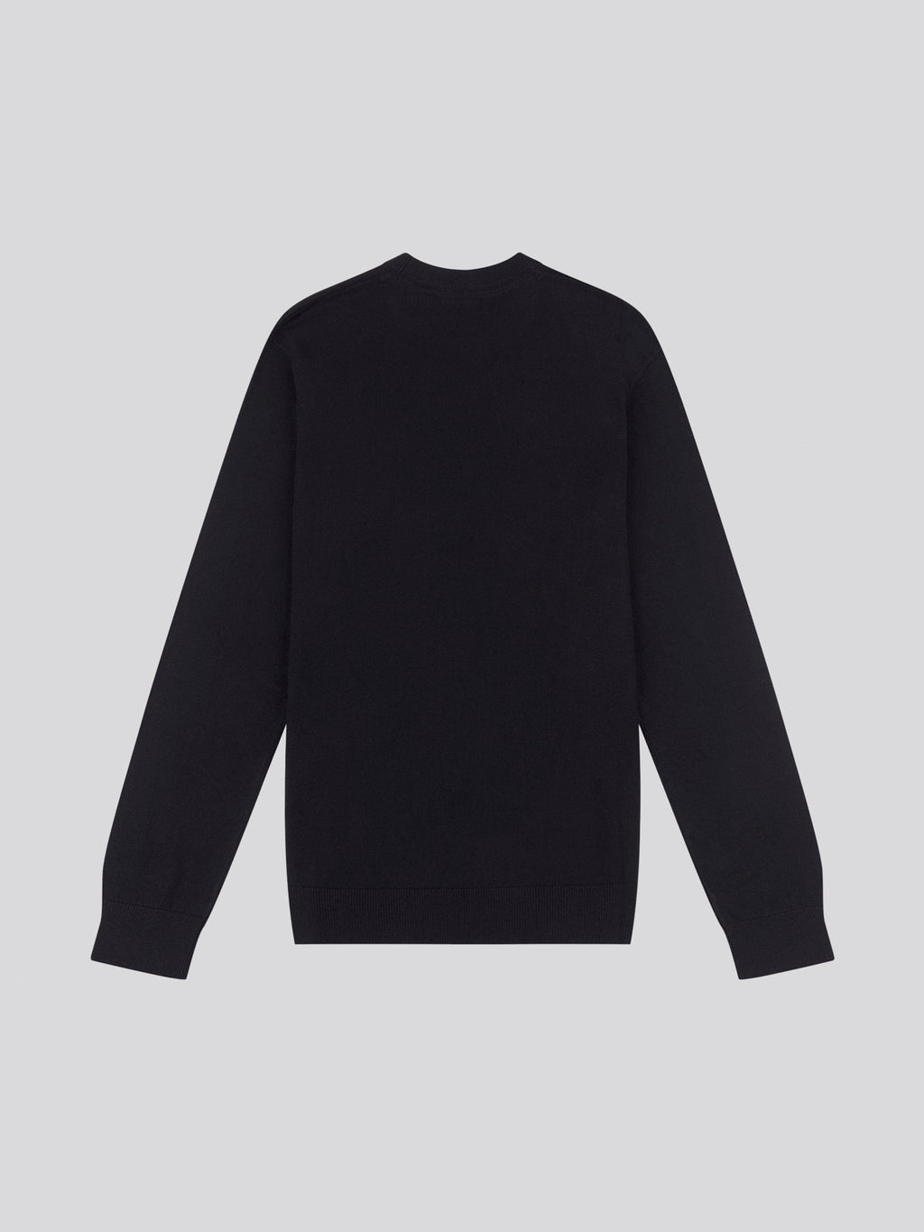 Mens Cotton Crewneck in Black Bright White DHM