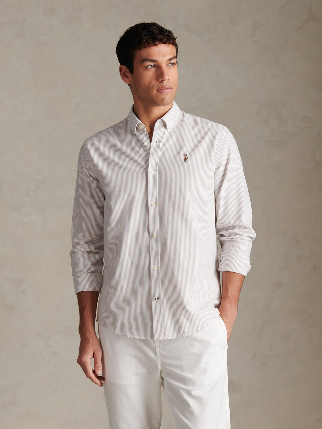 Mens Oxford Stripe  Shirt Atmosphere