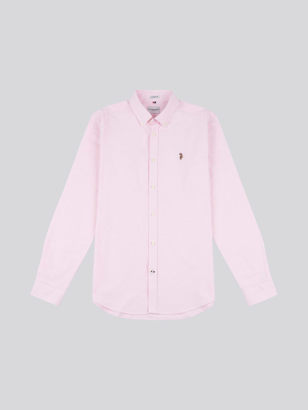 Mens Peached Oxford Shirt Orchid Pink
