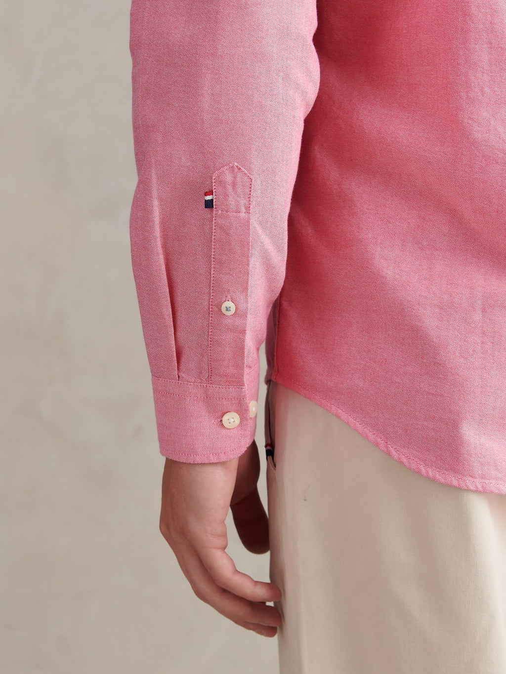 Mens Peached Oxford Shirt Chateau Rose