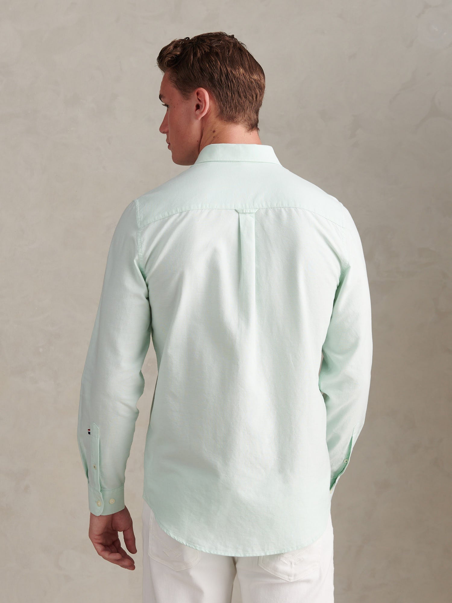 Mens Peached Oxford Shirt Bay