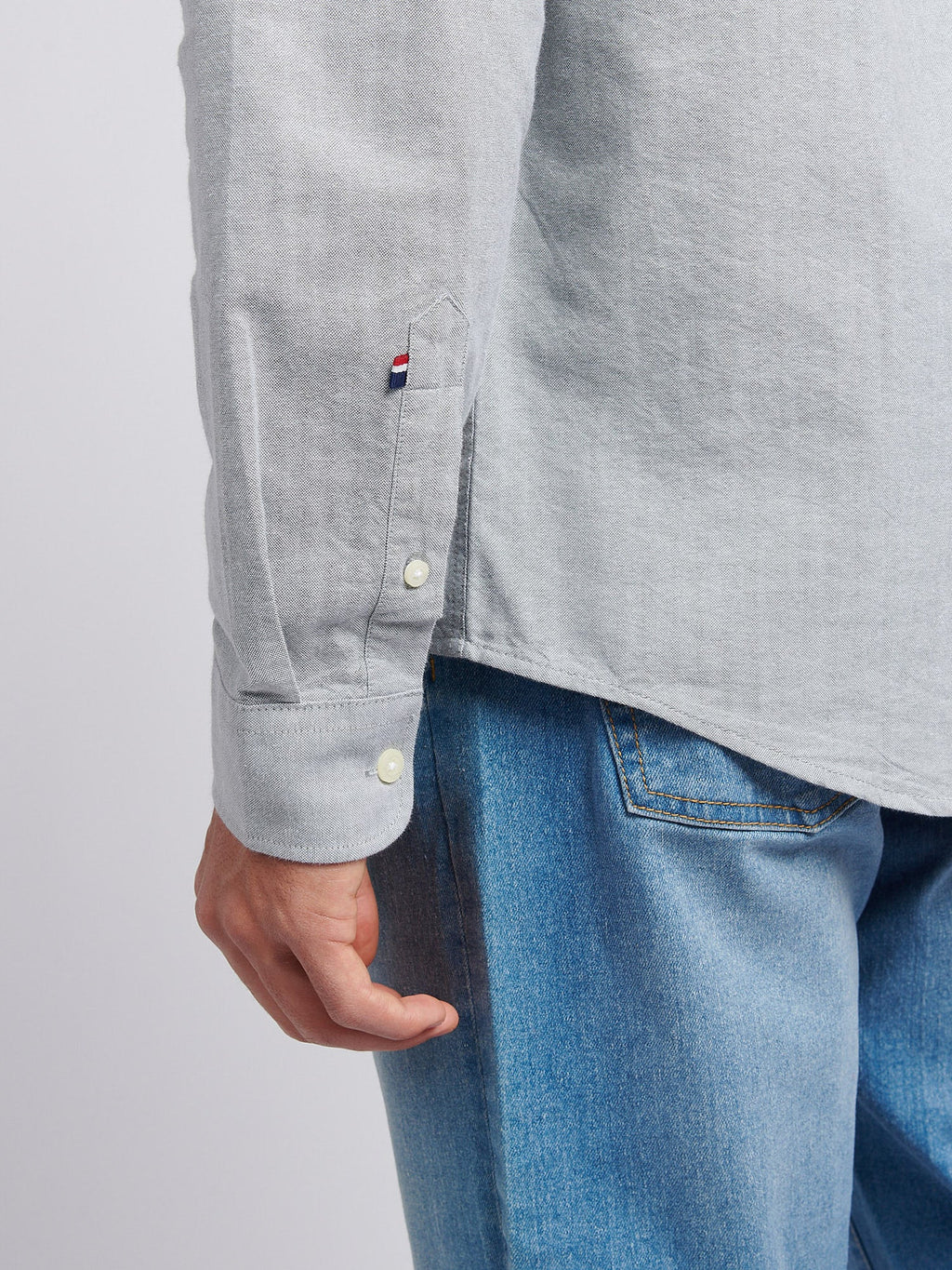 Mens Peached Oxford Shirt Mulled Basil