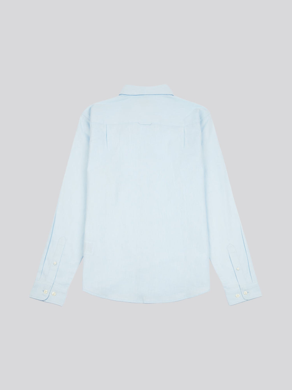 Mens Linen Blend Shirt Ice Water