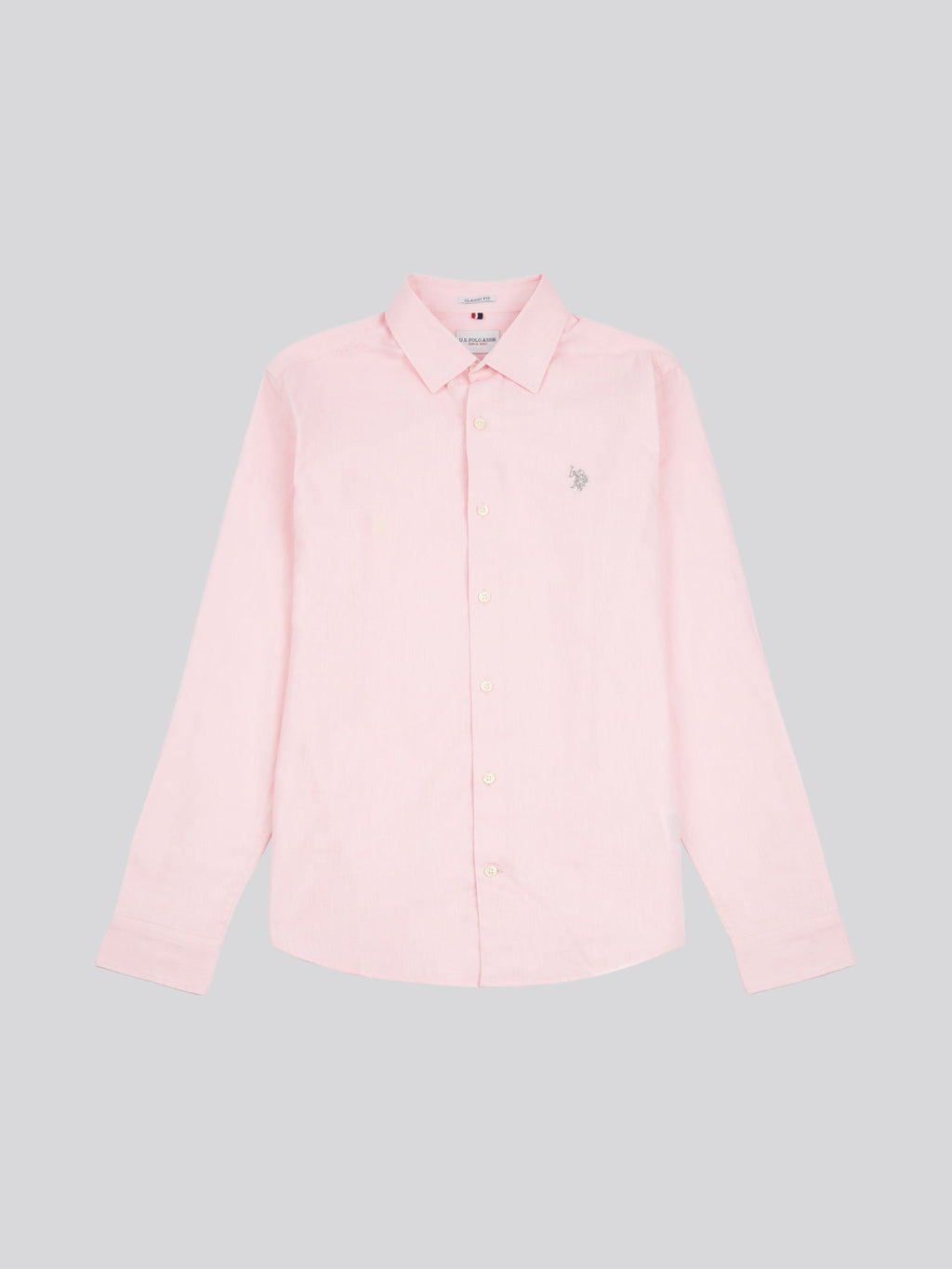 Mens Linen Blend Shirt Pink a Boo