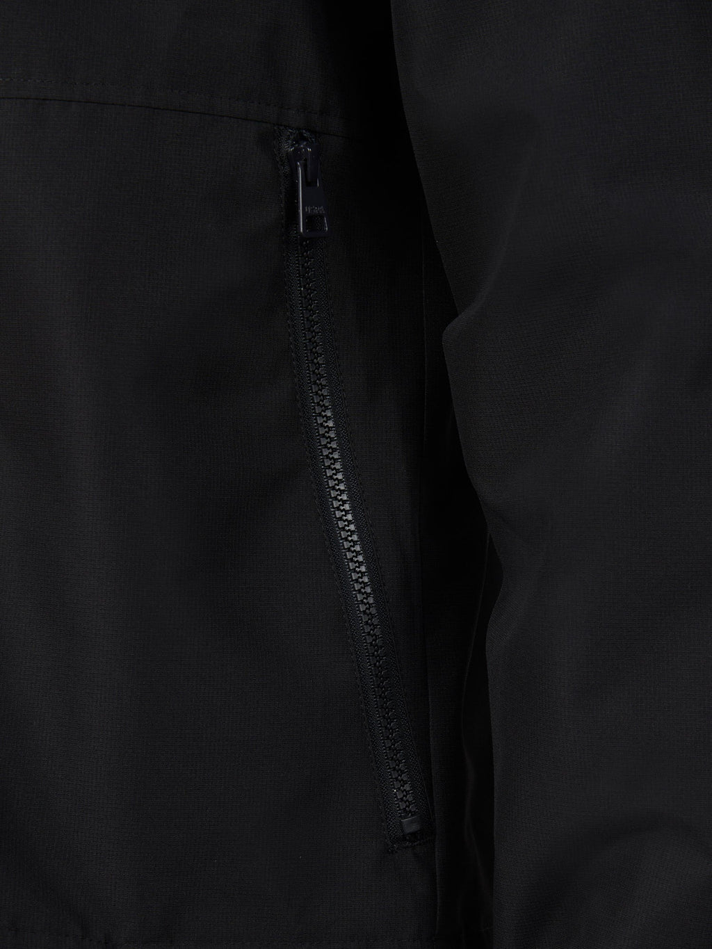 Mens Hooded Windbreaker Black Bright White DHM