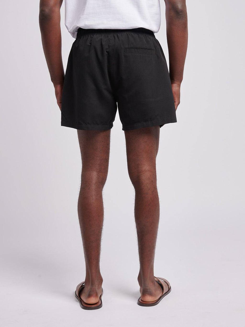 Mens Core Swim Short Black Bright White DHM