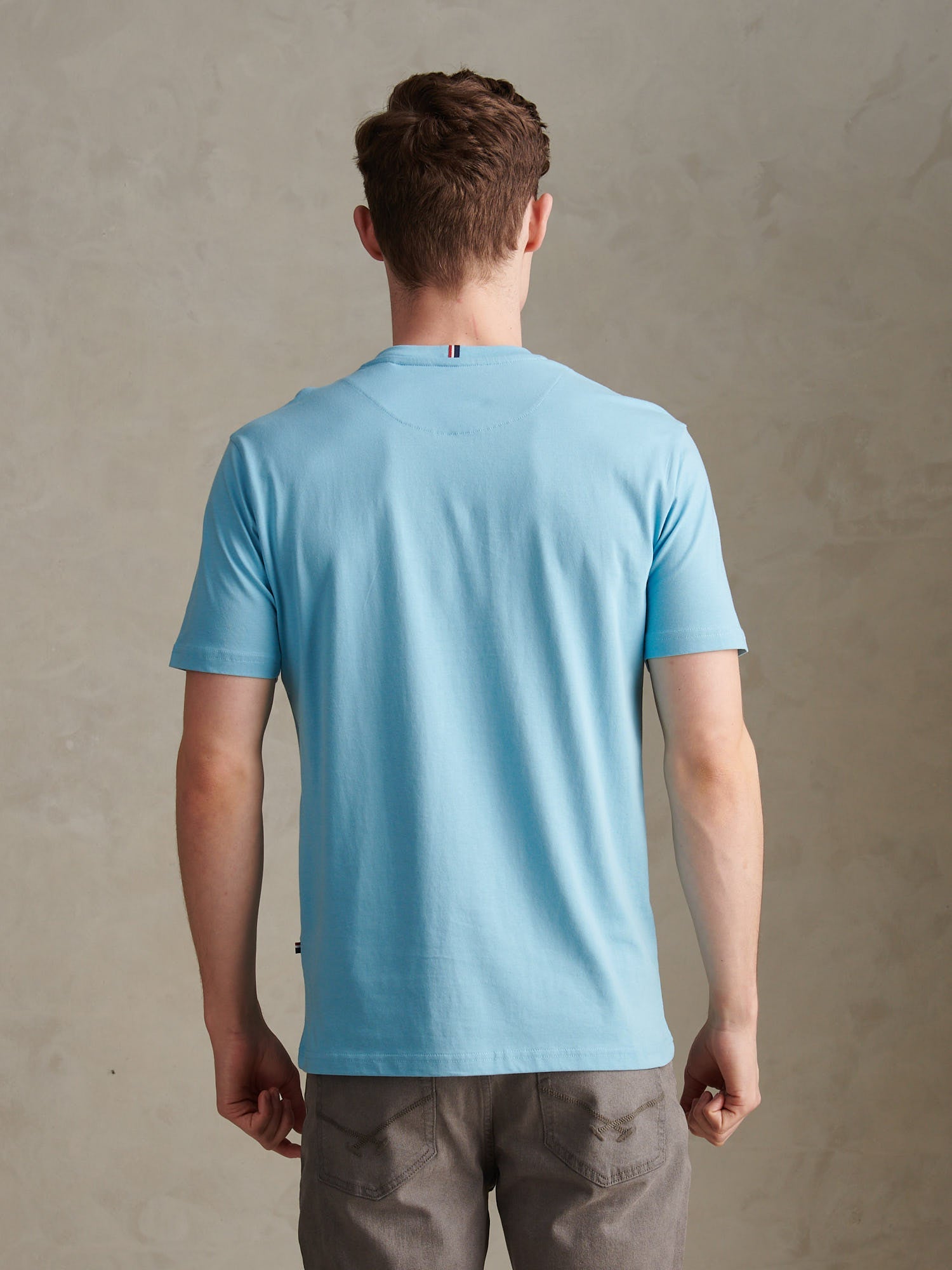 Mens Double Horsemen T-Shirt Air Blue