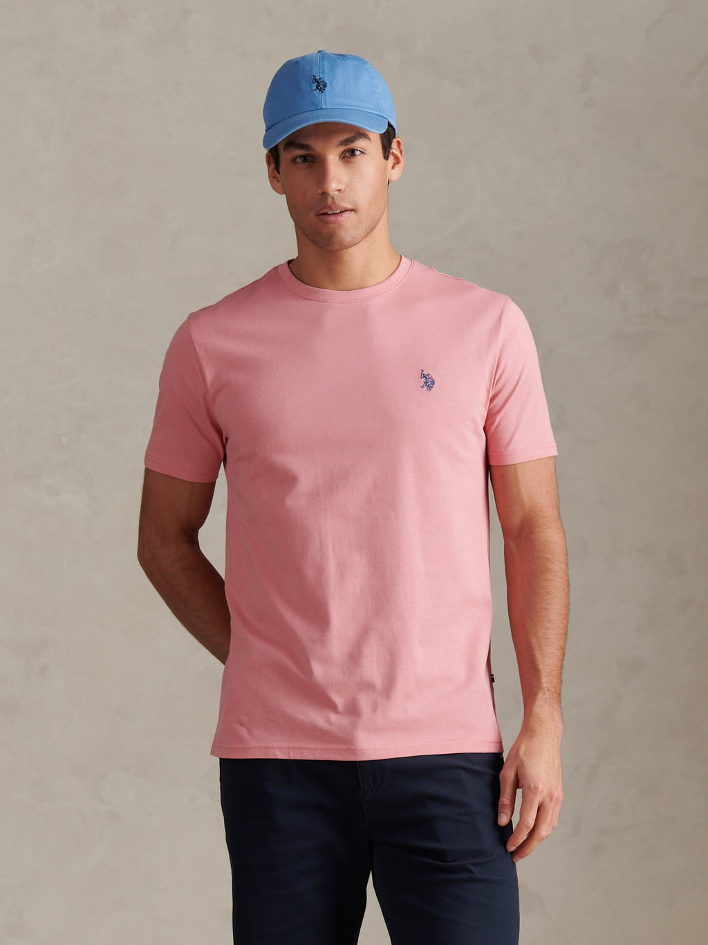 Mens Double Horsemen T-Shirt Mauveglow