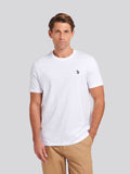 Mens Double Horsemen T-Shirt White / Dark Sapphire Navy DHM