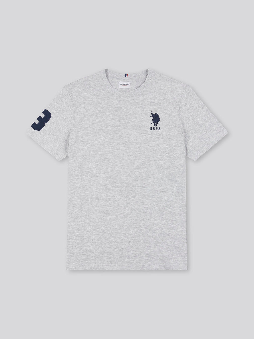 Mens Player 3 T-Shirt Mid Grey Marl