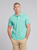 Mens Double Horsemen Polo Shirt Pool Blue