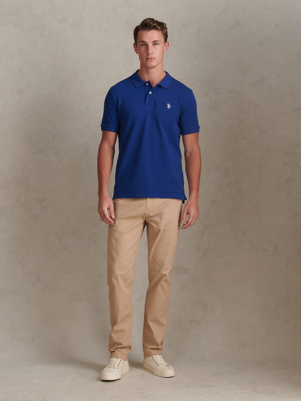 Mens Double Horsemen Polo Shirt Sodalite Blue