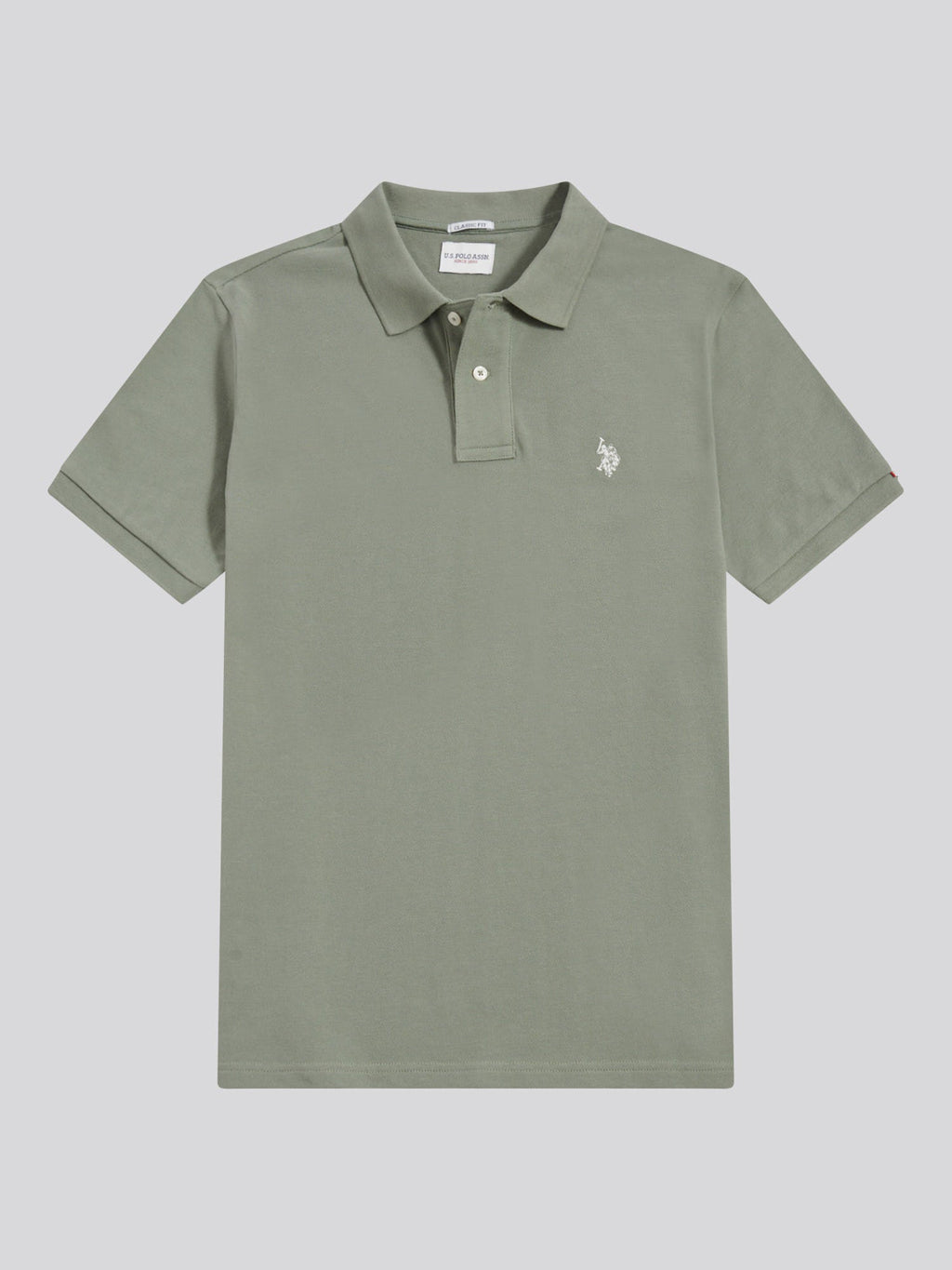 Mens Double Horsemen Polo Shirt Sea Spray