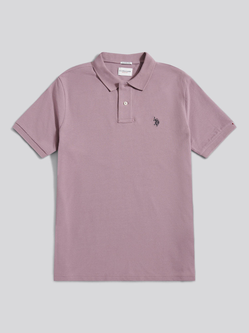 Mens Double Horsemen Polo Shirt Elderberry