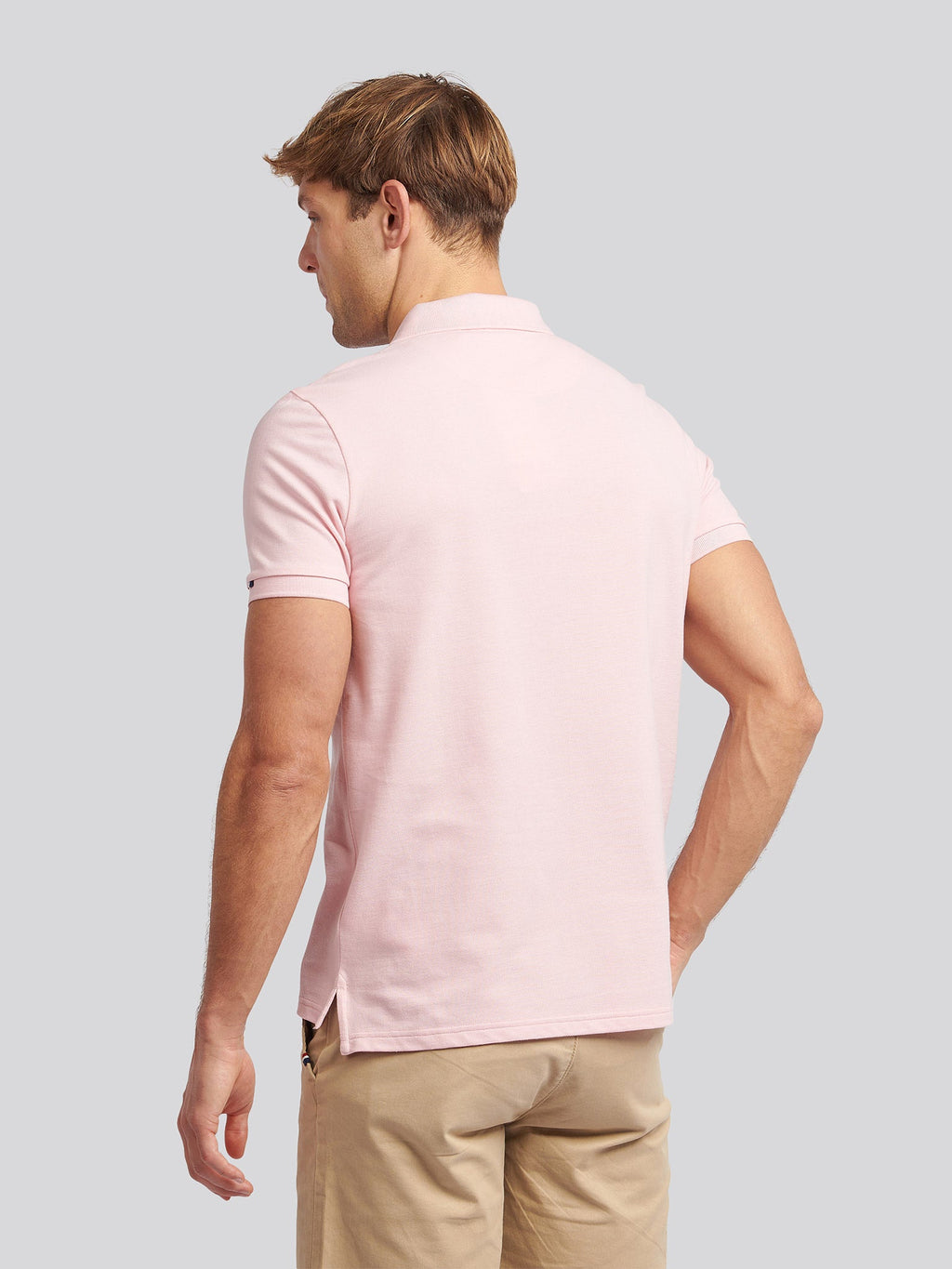 Mens Double Horsemen Polo Shirt Tickled Pink
