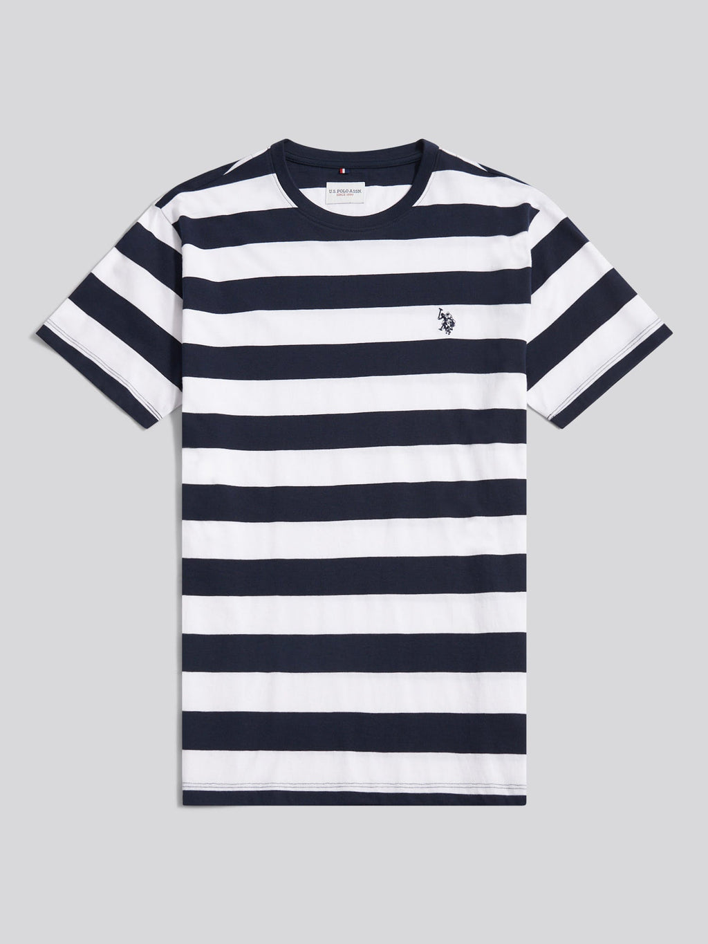 Mens Classic Stripe T-Shirt Dark Sapphire Navy