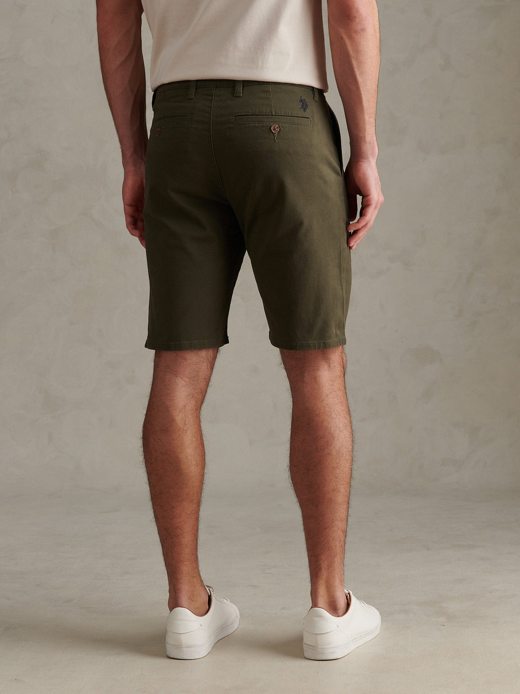 Mens Classic Chinos Shorts Forest Night