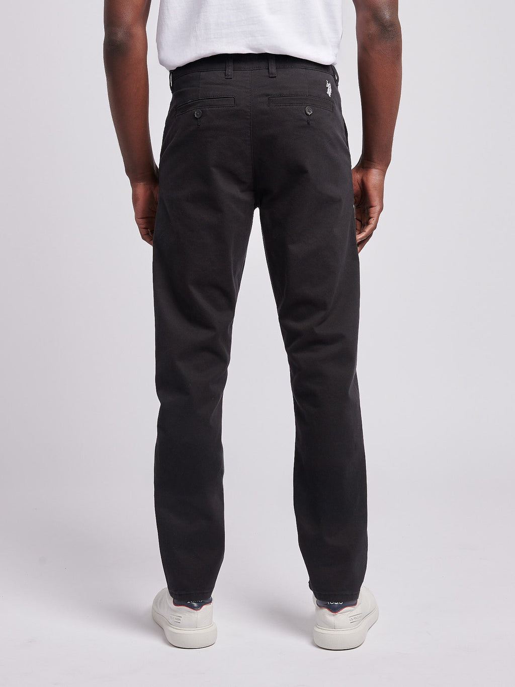 Mens Classic Chinos Black Bright White DHM