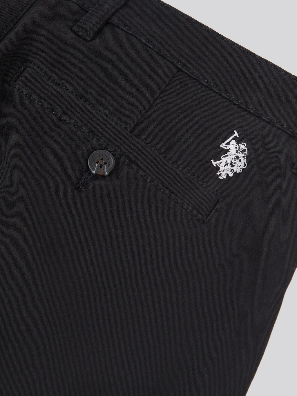 Mens Classic Chinos Black Bright White DHM