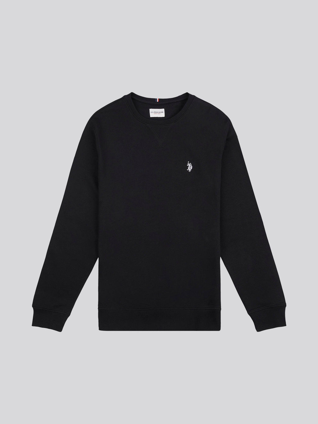 Mens Double Horsemen Sweatshirt Black Bright White DHM