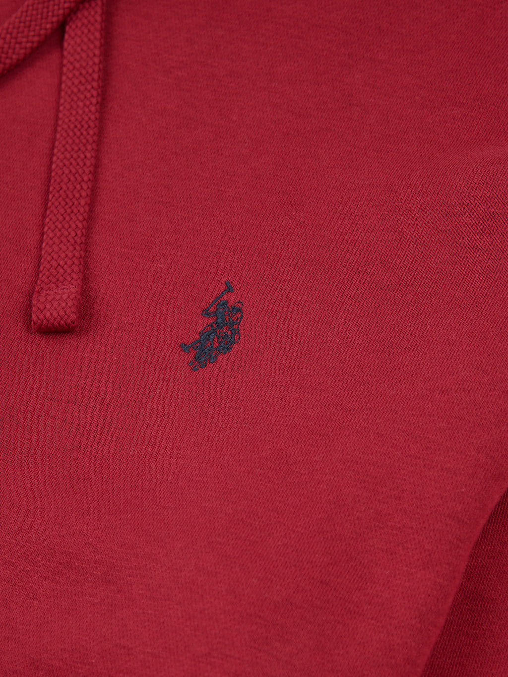 Mens Double Horsemen Hoodie in Tibetan Red