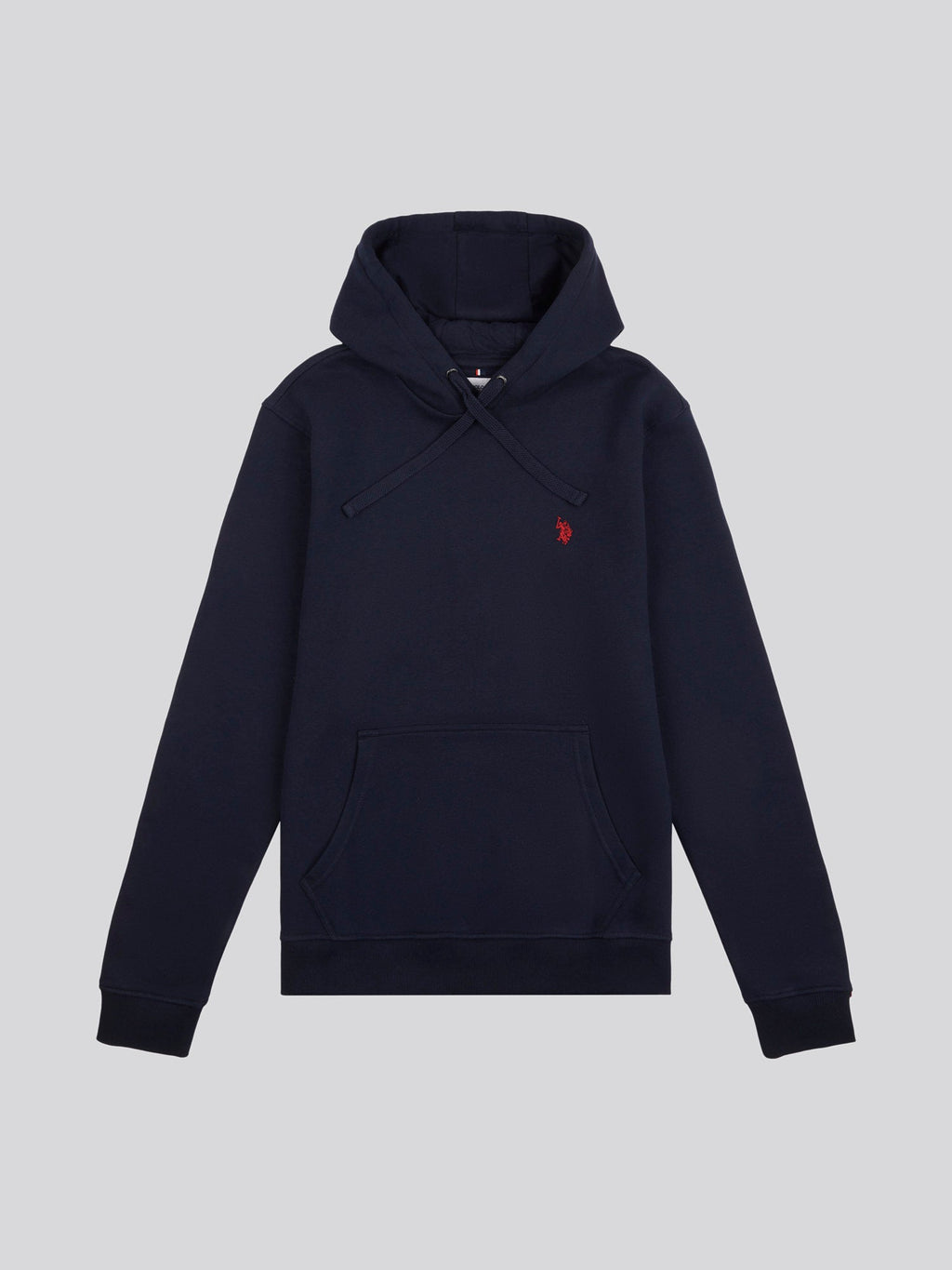 Mens Double Horsemen Hoodie in Dark Sapphire Navy / Haute Red DHM