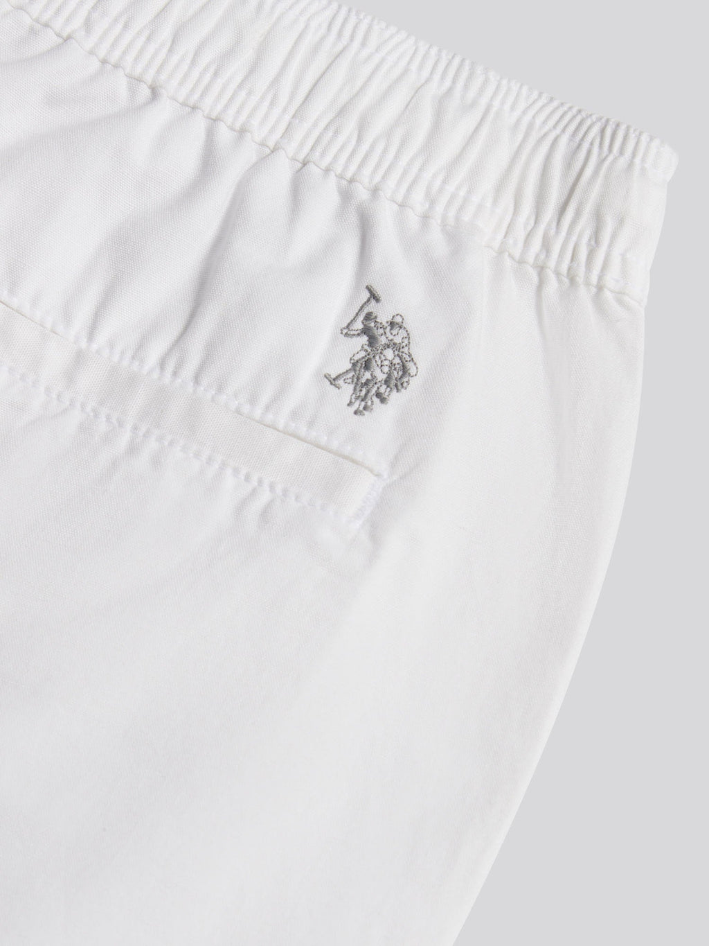 Mens Linen Blend Deck Shorts Bright White