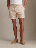 Mens Linen Blend Deck Shorts French Oak