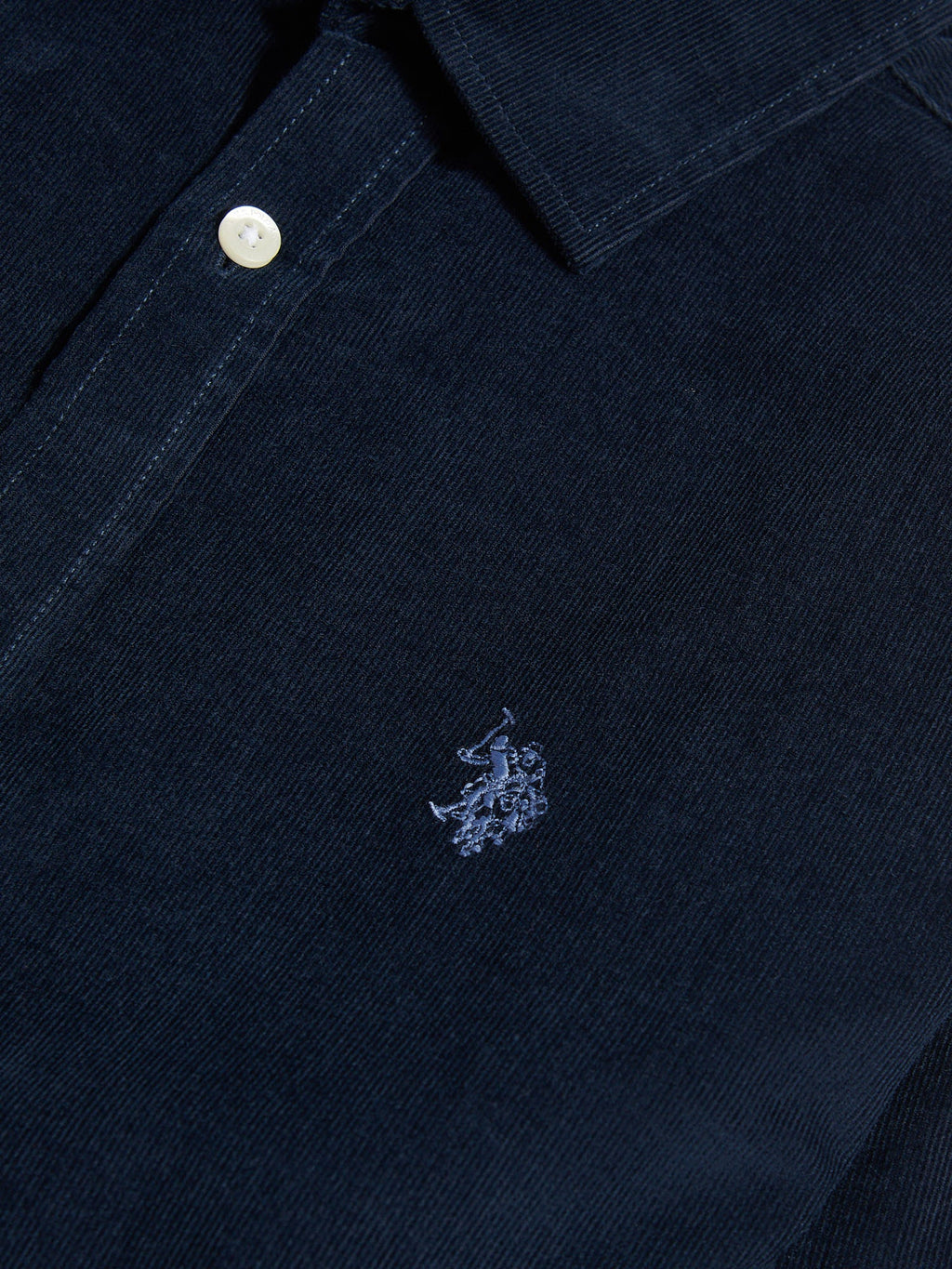 Mens Cord Shirt in Dark Sapphire Navy