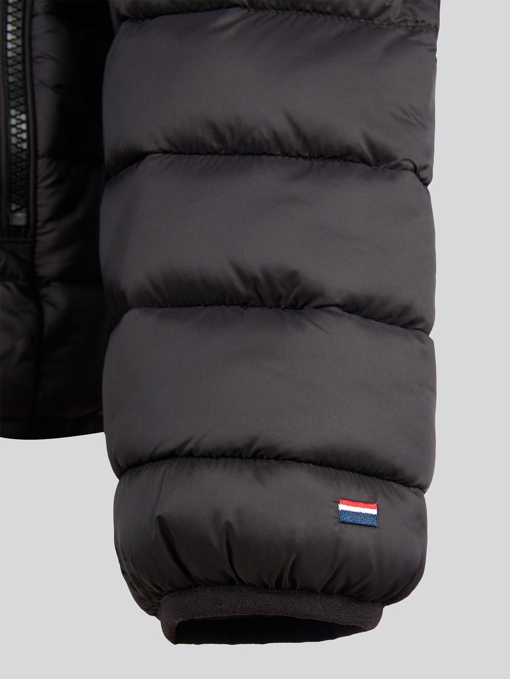 Mens Lightweight Bound Quilted Jacket Black Bright White DHM