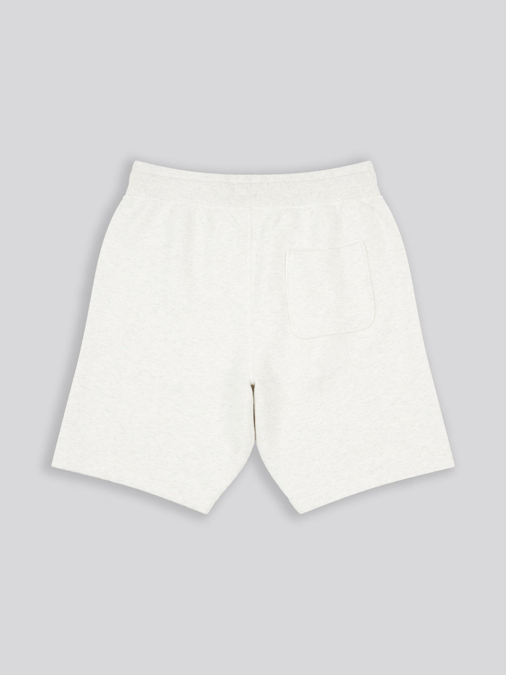 Mens Double Horsemen Herringbone Sweat Short Light Grey Marl