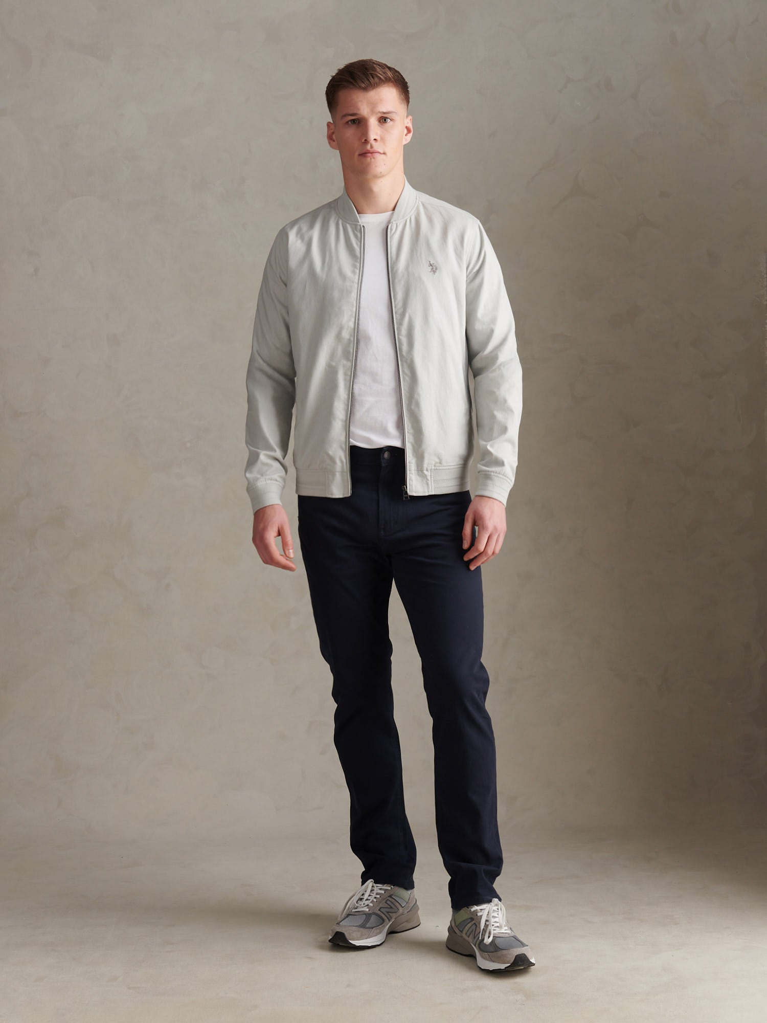 Mens Linen Blend Classic Bomber Northern Droplet