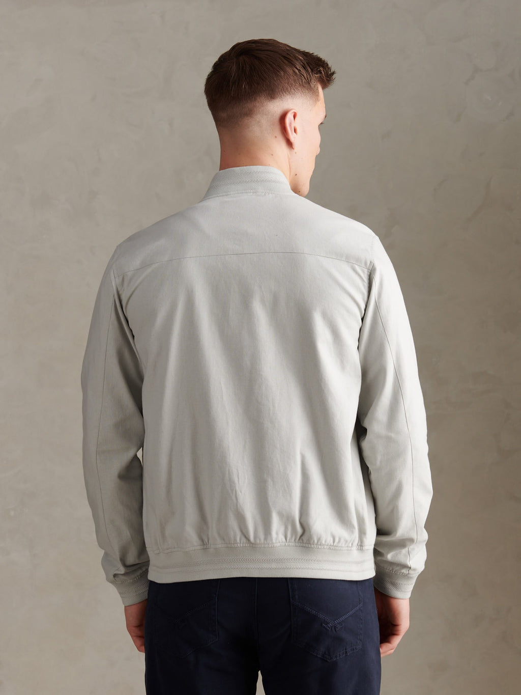 Mens Linen Blend Classic Bomber Northern Droplet